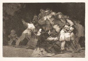 Dårskab i almindelighed (Kattens klør og den hengivnes klæder / ganske som lasten ofte iklædes dydens vaner) af Francisco de Goya