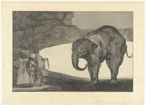 Udyrets tåbelighed Nedsætte bestiaen Los Disparates (The follies) (serietitel) Los Proverbios (Ordsprogene) (serietitel) af Francisco de Goya