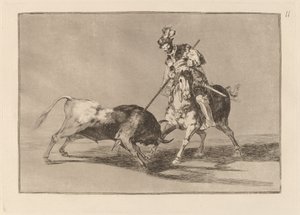 El Cid Campeador, der spyder en anden tyr (The Cid Campeador, der spyder en anden tyr) af Francisco de Goya