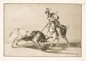 El Cid Campeador spidder en anden tyr af Francisco de Goya