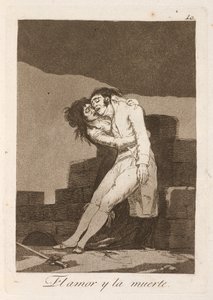 kærlighed og død af Francisco de Goya