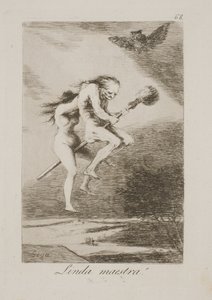 En køn lærermester af Francisco de Goya