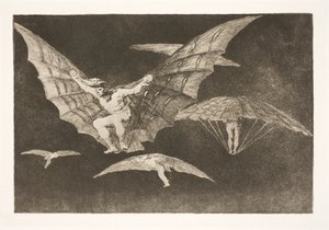 En måde at flyve på (Hvor der er vilje, er der vej) af Francisco de Goya