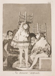 Endelig på plads af Francisco de Goya