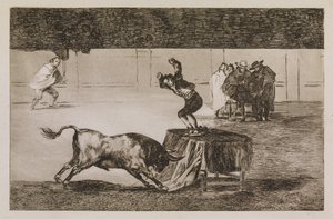 Endnu en vanvittig handling i den samme arena af Francisco de Goya