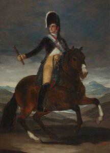Ridesportræt af kong Ferdinand VII af Spanien af Francisco de Goya