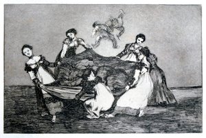 Kvindegåde, 1819-1823 af Francisco de Goya
