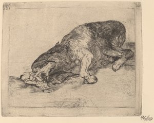 Hårdt monster! (Hærdigt monster!) af Francisco de Goya