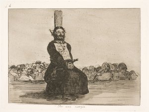 For en knivs skyld (34) af Francisco de Goya