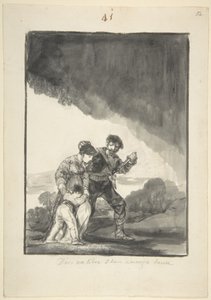 God Save Us from Such a Bitter Fate, ca. 1816-20 (pensel med indisk blæk & grå vask og afskrabning) af Francisco de Goya