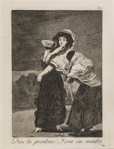 Gud tilgive hende: Tiggersken var hendes mor af Francisco de Goya
