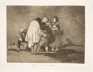 Han døde, uden at man kunne hjælpe ham (53) af Francisco de Goya