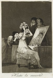 Hasta la muerte, 1799 (ætsning, tørnål og akvatint) af Francisco de Goya