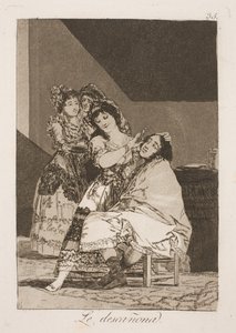Hun flår ham af Francisco de Goya