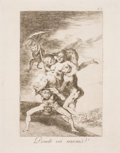 Hvor skal mor hen? af Francisco de Goya