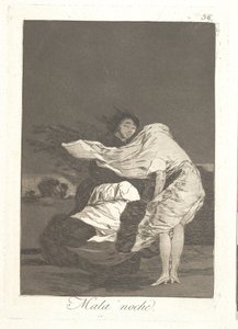 I nattens mørke af Francisco de Goya
