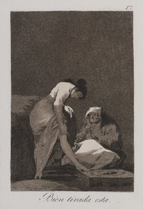 Den er pænt strakt af Francisco de Goya