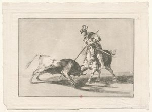 Tyrefægtning, nr. 11 af Francisco de Goya