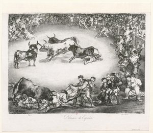[Tyrene fra Bordeaux: Spansk underholdning] af Francisco de Goya