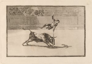 Juanito Apinanis lethed og frækhed i ringen i Madrid af Francisco de Goya