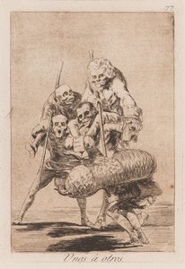 Mock Tyrekamp, slutningen af det 18.-begyndelsen af det 19. århundrede (tryk) af Francisco de Goya