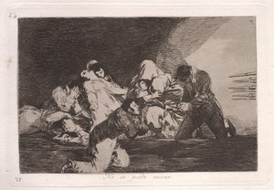 Kan ikke se (man kan ikke se) af Francisco de Goya