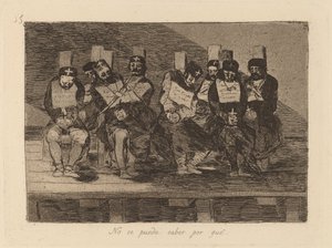 Kan ikke fortælle hvorfor (Man kan ikke fortælle hvorfor) af Francisco de Goya