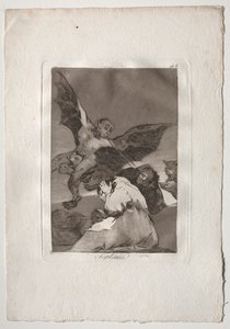 Ochenta Caprichos: Tale-Bearers-Blasts of Wind af Francisco de Goya