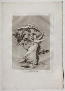 Ochenta Caprichos: Du vil ikke undslippe af Francisco de Goya