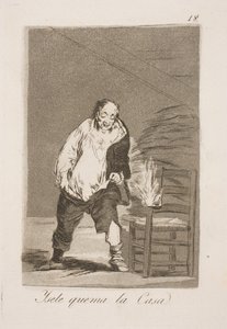Og man brænder hans hus af Francisco de Goya