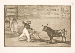 Oprindelsen til harpunerne eller banderillaerne af Francisco de Goya