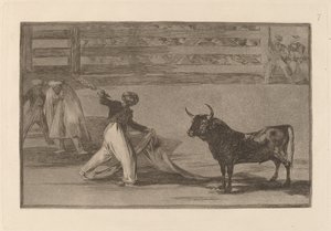 Oprindelse af harpunerne eller banderillaerne (Oprindelse af harpunerne eller banderillaerne) af Francisco de Goya