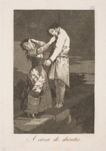 På jagt efter tænder af Francisco de Goya