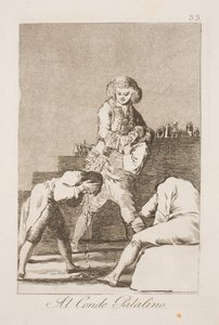 Pfalzgreven. Udenrigsminister Urquijo som kvaksalver af Francisco de Goya