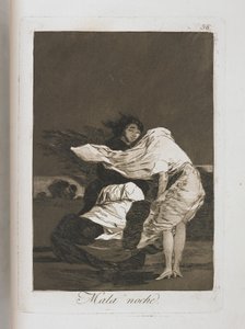 Tallerken fra Los Caprichos, 1797-1798 af Francisco de Goya
