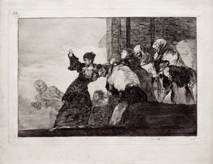 Poor Folly fra serien Los Disparates Follies, 1815-1819 af Francisco de Goya