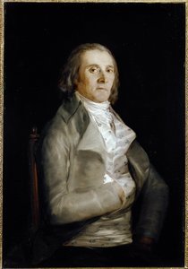 Portræt af Don Andres del Peral (aktiv 1770-1820) maler dekoratør - Olie på træ af Francisco de Goya