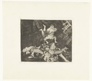 Ravages van de oorlog Krigens hærgen (titel på objekt) De gruwelen van de oorlog (serietitel) The Disasters of War (serietitel) af Francisco de Goya