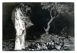 Frygtens gåde, 1819-1823 af Francisco de Goya