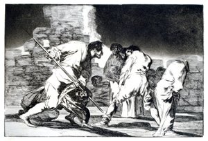 Rasende gåde, 1819-1823 af Francisco de Goya