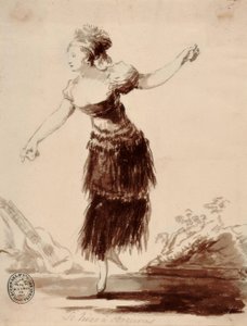 Se hizo a oscuras (Hun blev skabt af skyggen) af Francisco de Goya