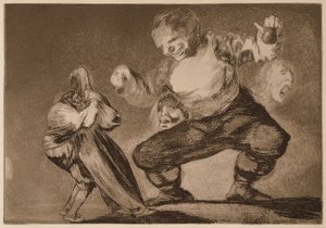 Simpleton (Tosse), fra serien Los Disparates af Francisco de Goya