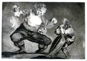 Simpleton, 1819-1823 af Francisco de Goya