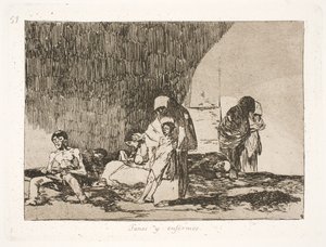 Sunde og syge (57) af Francisco de Goya