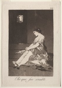 The Caprichos: Fordi hun var modtagelig, 1799. af Francisco de Goya