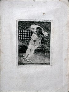 Varetægtsfængslingen af en kriminel kræver ikke tortur, ca. 1810 af Francisco de Goya