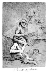Det fromme erhverv, 1799 af Francisco de Goya