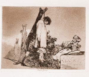 The Disasters of War: Der er intet håb (radering fra den forberedende tegning af Francisco de Goya