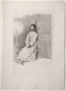 Den garroterede mand af Francisco de Goya