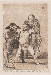The Habit of Command, slutningen af den 18.-begyndelsen af den 19 århundrede (tryk) af Francisco de Goya